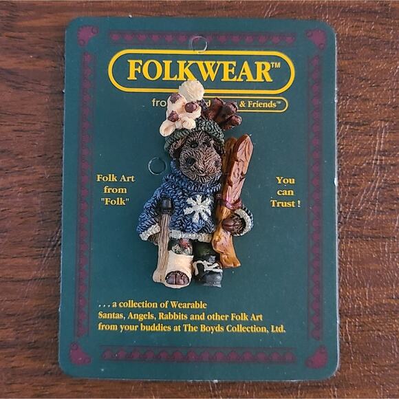 Boyd's Bear Moose Pin Egon the Skier - Picture 1 of 7
